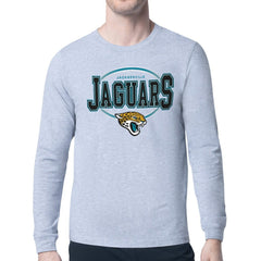 Jacksonville Jaguars Starter Team Track Graphic Long Sleeve T-Shirt - Heather Gray sale