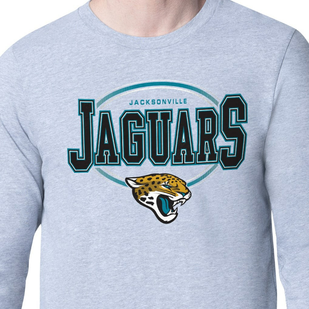 Jacksonville Jaguars Starter Team Track Graphic Long Sleeve T-Shirt - Heather Gray sale