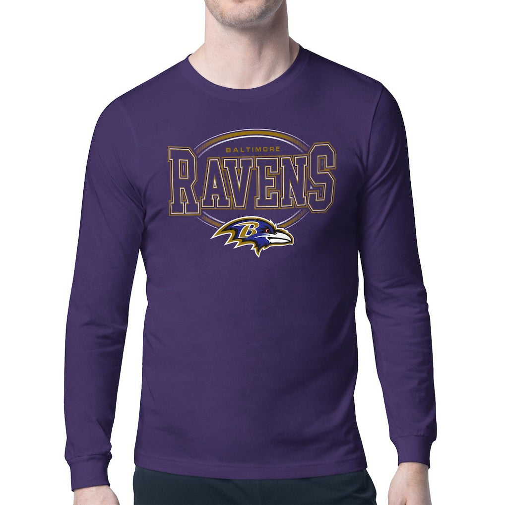 Baltimore Ravens Starter Team Track Graphic Long Sleeve T-Shirt - Purple cheap