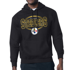 Pittsburgh Steelers Starter Team Track Graphic Pullover Hoodie - Black on sale