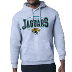 Jacksonville Jaguars Starter Team Track Graphic Pullover Hoodie - Heather Gray sale