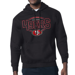San Francisco 49ers Starter Team Track Graphic Pullover Hoodie - Black cheap