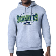 Seattle Seahawks Starter Team Track Graphic Pullover Hoodie - Heather Gray outlet