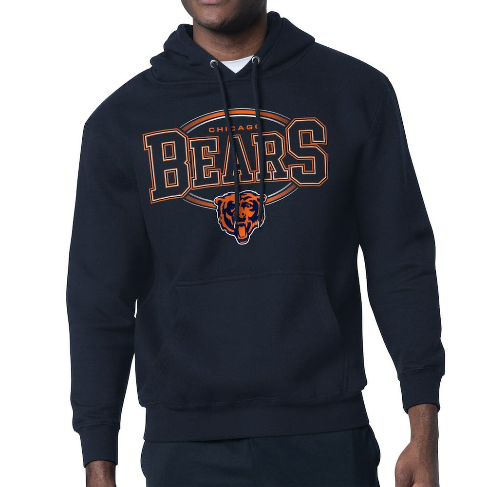 Chicago Bears Starter Team Track Graphic Pullover Hoodie - Navy cheap