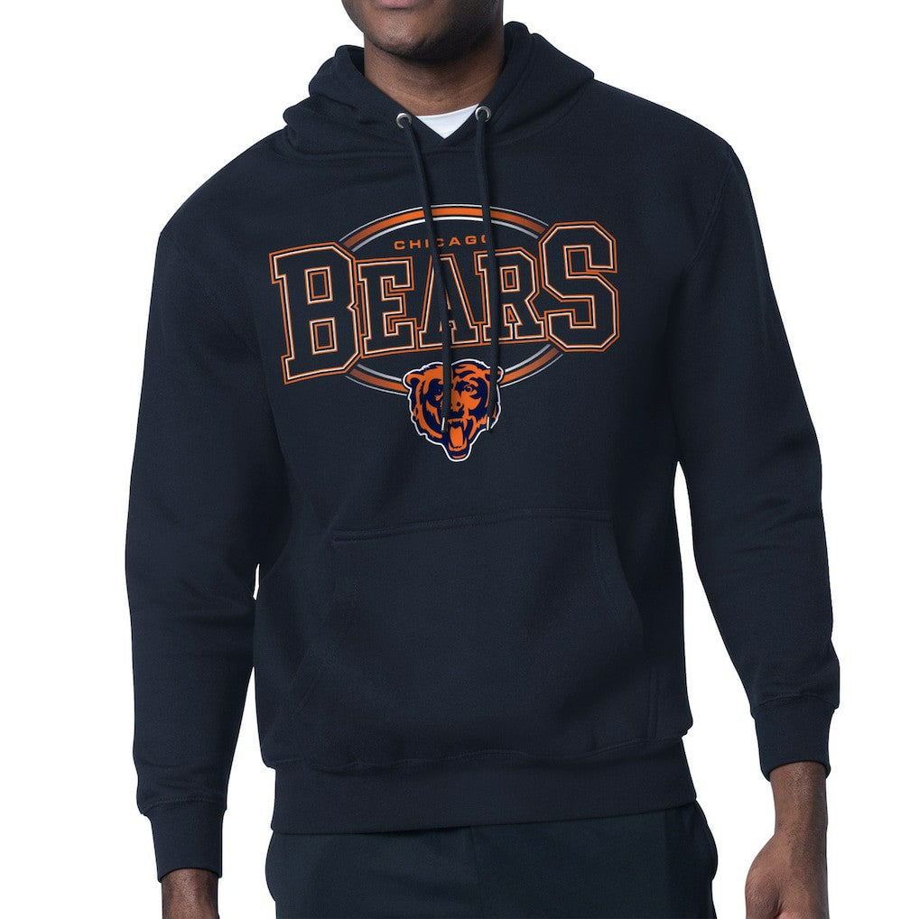 Chicago Bears Starter Team Track Graphic Pullover Hoodie - Navy cheap