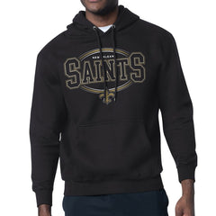 New Orleans Saints Starter Team Track Graphic Pullover Hoodie - Black for sale