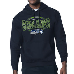 Seattle Seahawks Starter Team Track Graphic Pullover Hoodie - College Navy outlet