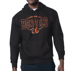 Cincinnati Bengals Starter Team Track Graphic Pullover Hoodie - Black on sale