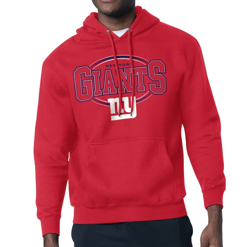 New York Giants Starter Team Track Graphic Pullover Hoodie - Red on sale
