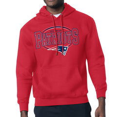 New England Patriots Starter Team Track Graphic Pullover Hoodie - Red discount