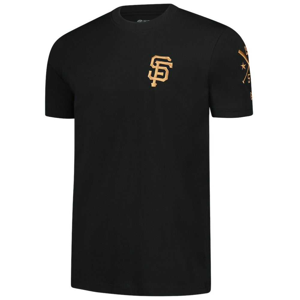 San Francisco Giants Bronze Logo with Cross Bats Established T-Shirt Black
