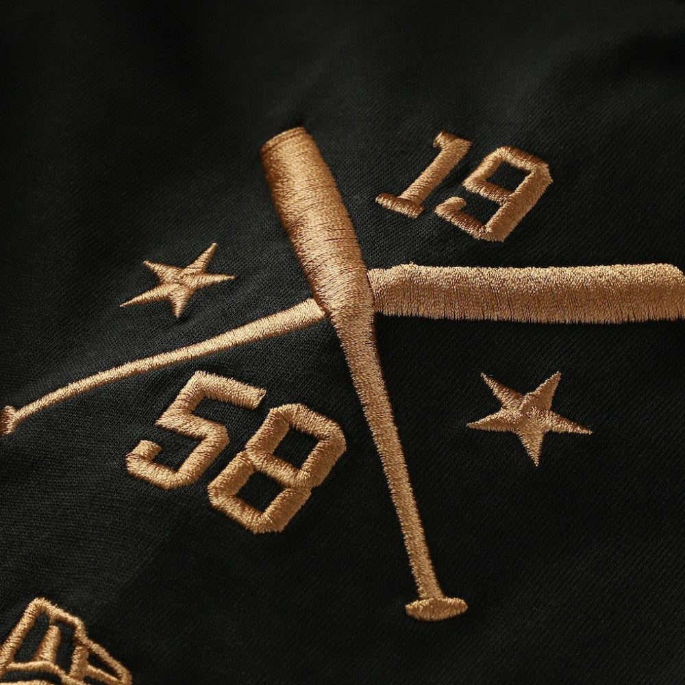 San Francisco Giants Bronze Logo with Cross Bats Established T-Shirt Black