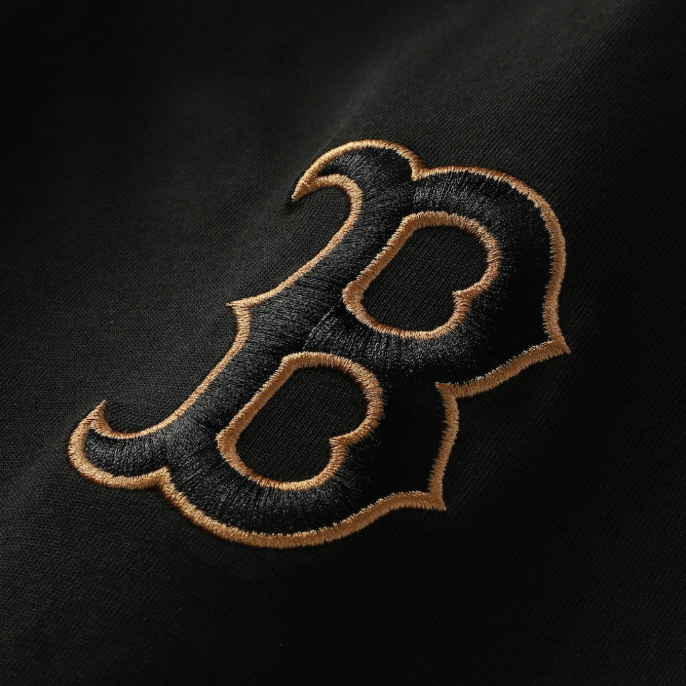 Boston Red Sox Bronze Logo with Cross Bats Established T-Shirt Black