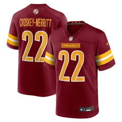 Jacory Croskey-Merritt Washington Commanders Team Game Jersey - Burgundy for sale