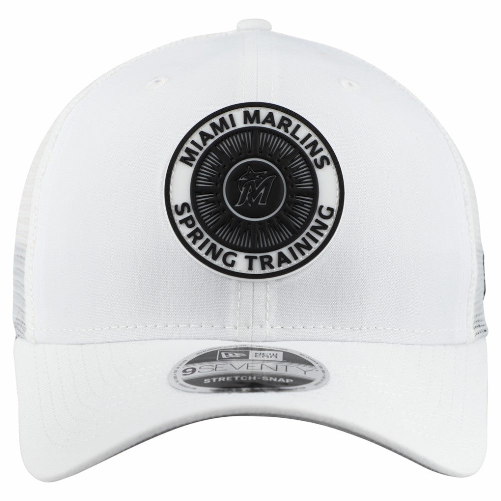 Miami Marlins 2026 Spring Training Fan Pack 9SEVENTY Adjustable Trucker Hat White