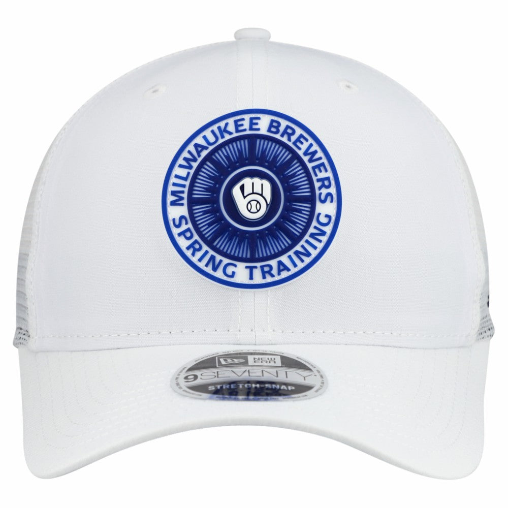 Milwaukee Brewers 2026 Spring Training Fan Pack 9SEVENTY Adjustable Trucker Hat White