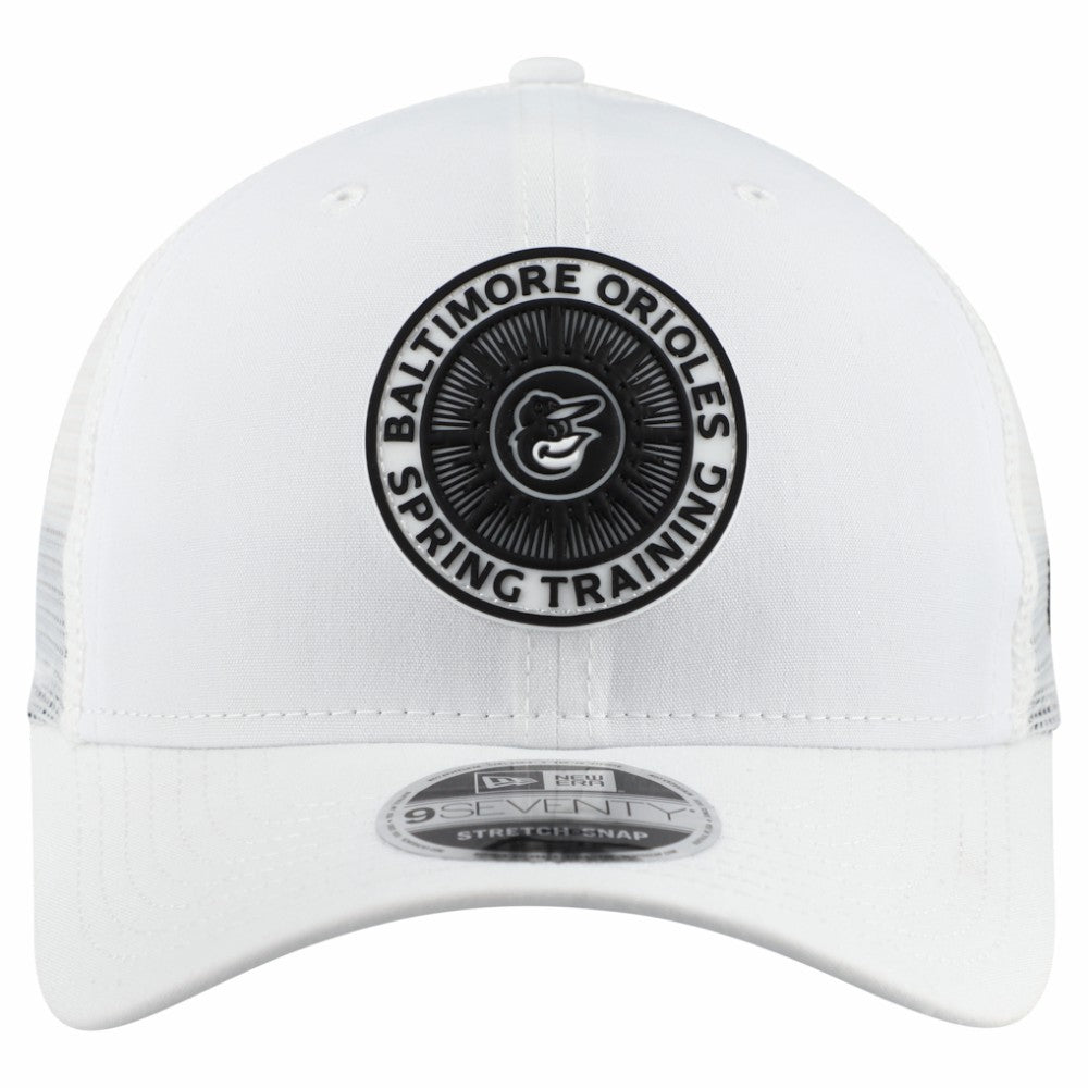 Baltimore Orioles 2026 Spring Training Fan Pack 9SEVENTY Adjustable Trucker Hat White