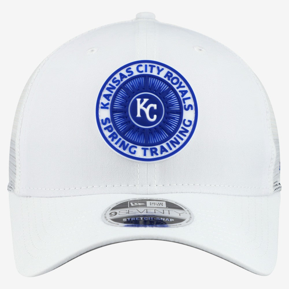Kansas City Royals 2026 Spring Training Fan Pack 9SEVENTY Adjustable Trucker Hat White