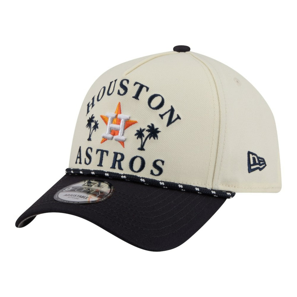 Houston Astros 2026 Spring Training Fan Pack Rope A-Frame 9FORTY Adjustable Hat Cream