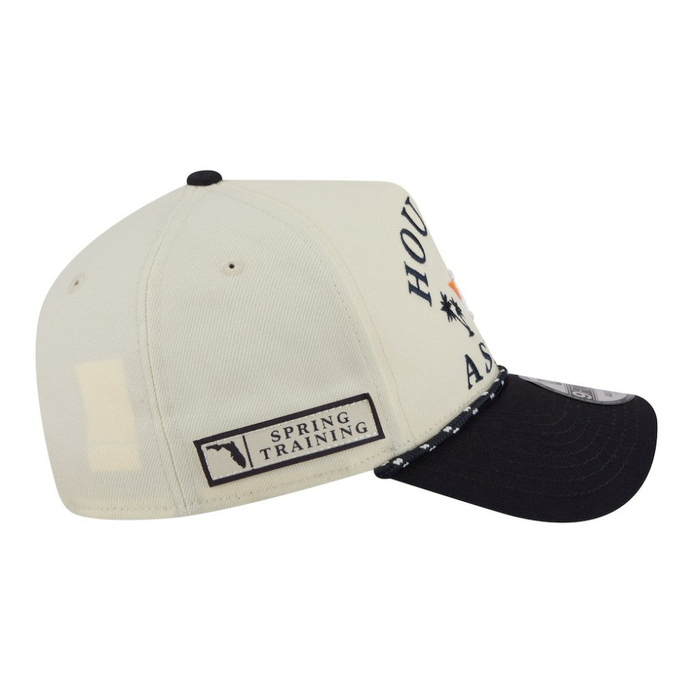 Houston Astros 2026 Spring Training Fan Pack Rope A-Frame 9FORTY Adjustable Hat Cream