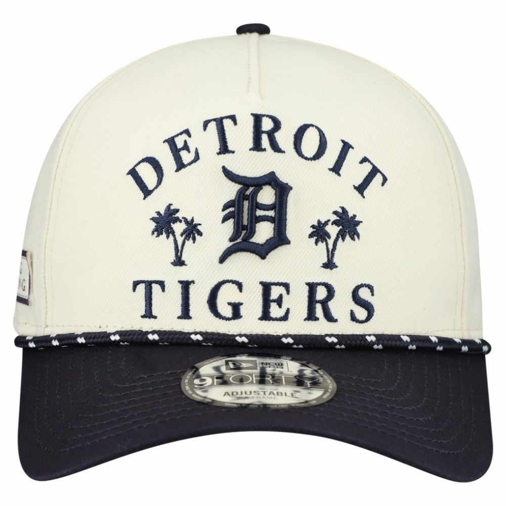 Detroit Tigers 2026 Spring Training Fan Pack Rope A-Frame 9FORTY Adjustable Hat Cream
