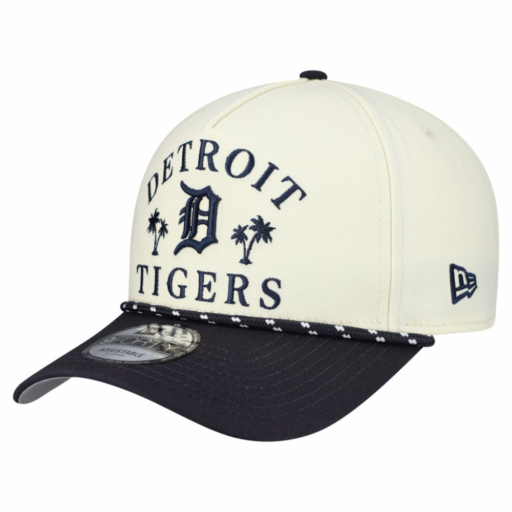 Detroit Tigers 2026 Spring Training Fan Pack Rope A-Frame 9FORTY Adjustable Hat Cream