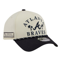 Atlanta Braves 2026 Spring Training Fan Pack Rope A-Frame 9FORTY Adjustable Hat Cream