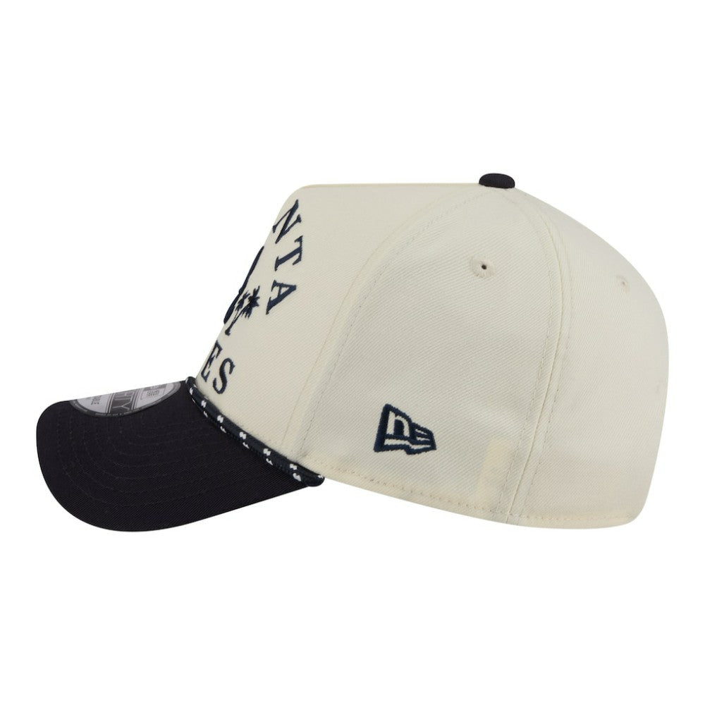 Atlanta Braves 2026 Spring Training Fan Pack Rope A-Frame 9FORTY Adjustable Hat Cream