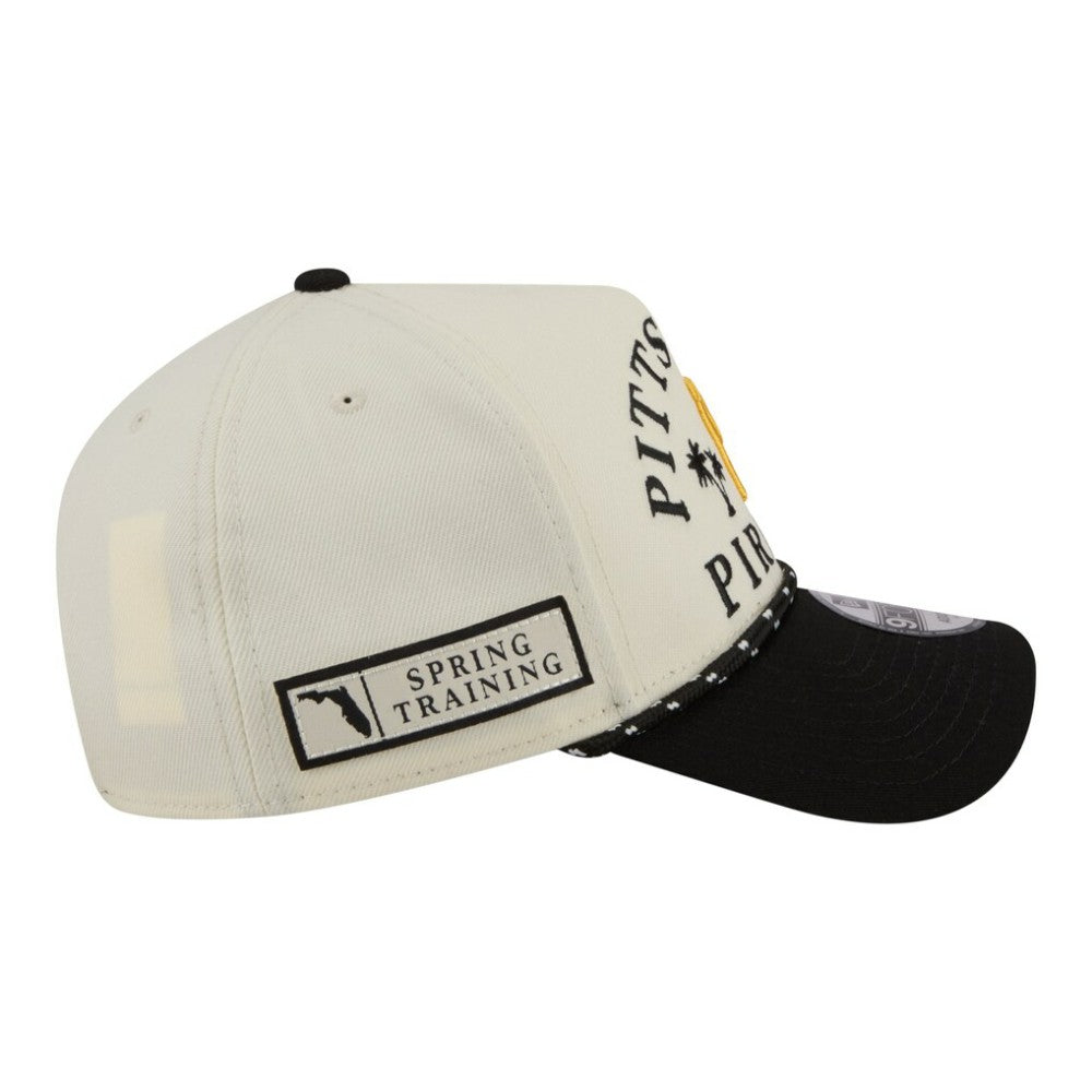 Pittsburgh Pirates 2026 Spring Training Fan Pack Rope A-Frame 9FORTY Adjustable Hat Cream