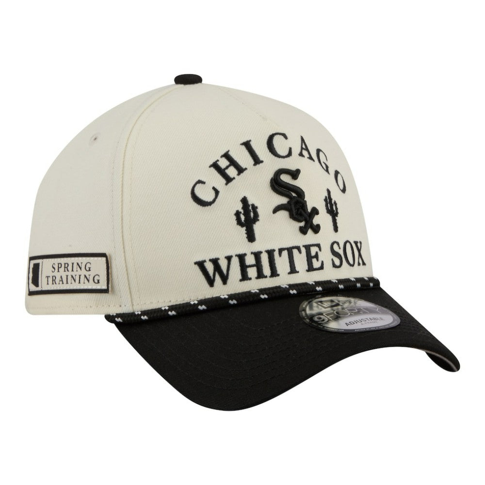 Chicago White Sox 2026 Spring Training Fan Pack Rope A-Frame 9FORTY Adjustable Hat Cream