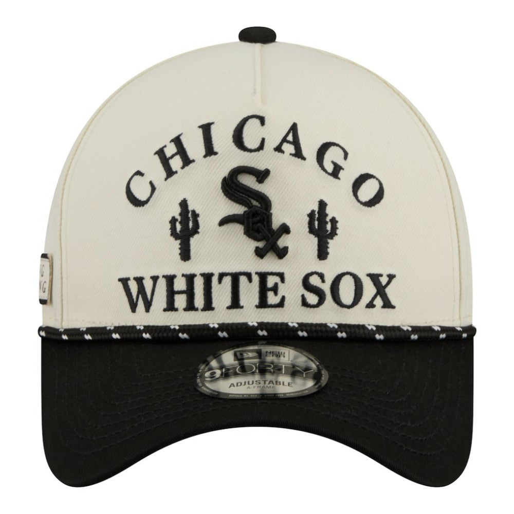 Chicago White Sox 2026 Spring Training Fan Pack Rope A-Frame 9FORTY Adjustable Hat Cream