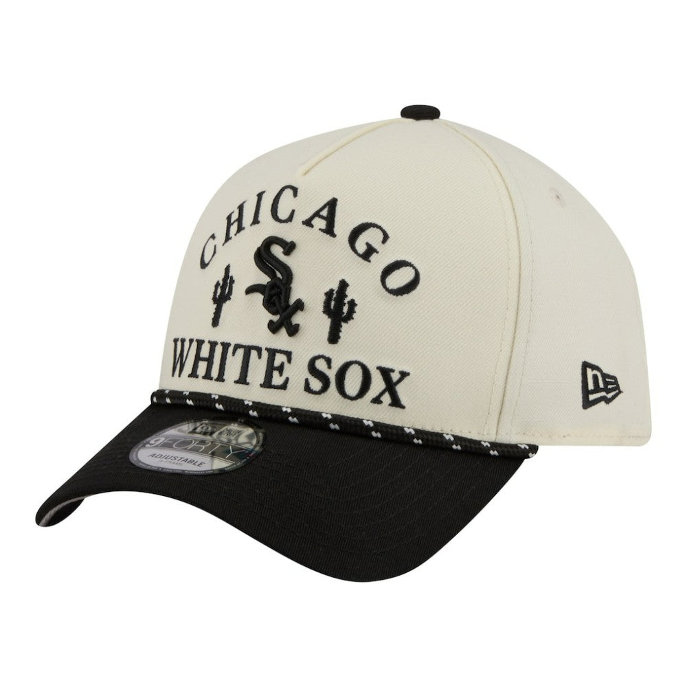 Chicago White Sox 2026 Spring Training Fan Pack Rope A-Frame 9FORTY Adjustable Hat Cream