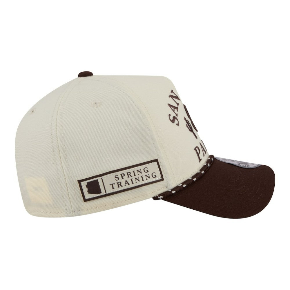San Diego Padres 2026 Spring Training Fan Pack Rope A-Frame 9FORTY Adjustable Hat Cream