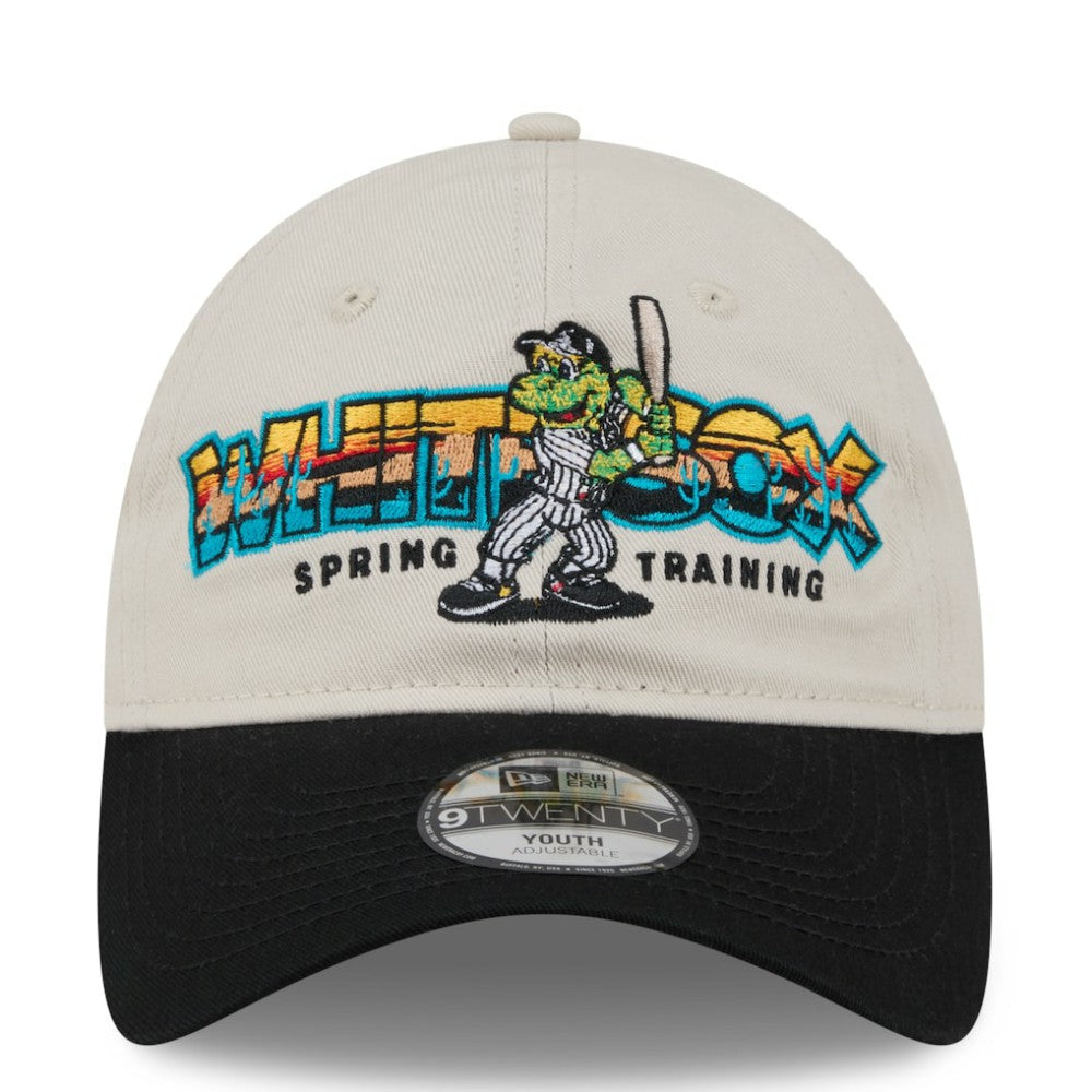 Chicago White Sox Youth 2026 Spring Training Fan Pack Batter 9TWENTY Adjustable Hat Stone/Black