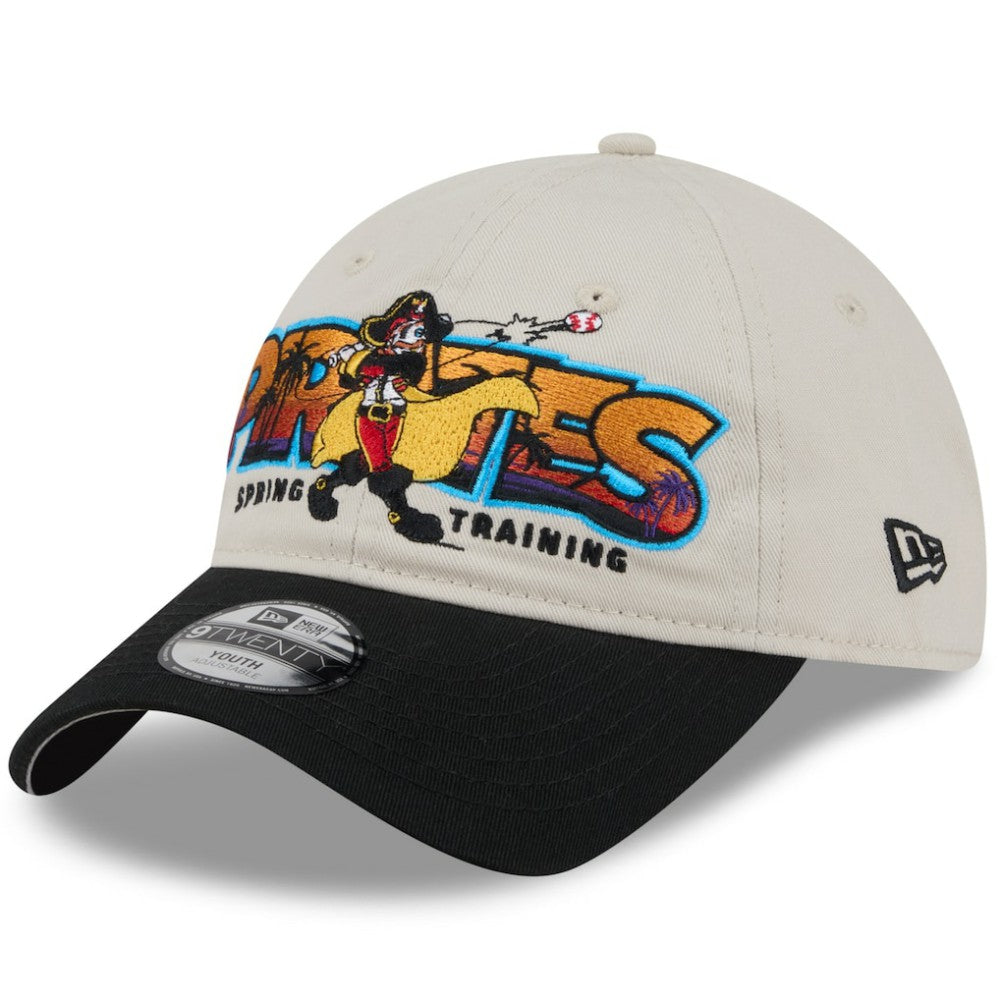 Pittsburgh Pirates Youth 2026 Spring Training Fan Pack Batter 9TWENTY Adjustable Hat Stone/Black