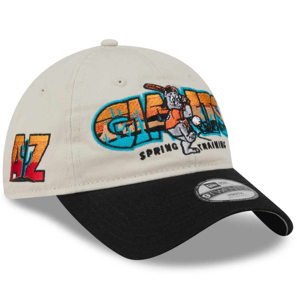 San Francisco Giants Youth 2026 Spring Training Fan Pack Batter 9TWENTY Adjustable Hat Stone/Black