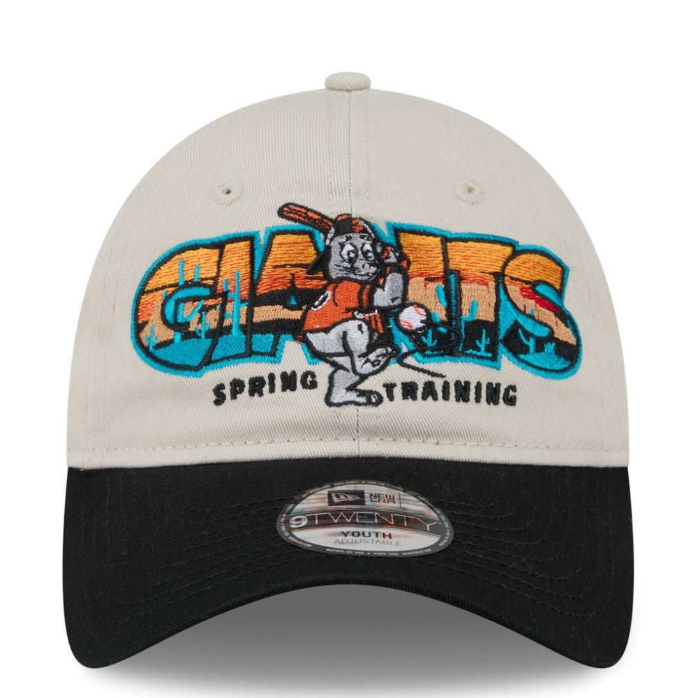 San Francisco Giants Youth 2026 Spring Training Fan Pack Batter 9TWENTY Adjustable Hat Stone/Black