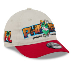 Philadelphia Phillies Youth 2026 Spring Training Fan Pack Batter 9TWENTY Adjustable Hat Stone/Red