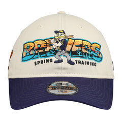 Milwaukee Brewers Youth 2026 Spring Training Fan Pack Batter 9TWENTY Adjustable Hat Stone/Navy