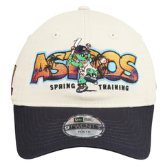 Houston Astros Youth 2026 Spring Training Fan Pack Batter 9TWENTY Adjustable Hat Stone/Navy