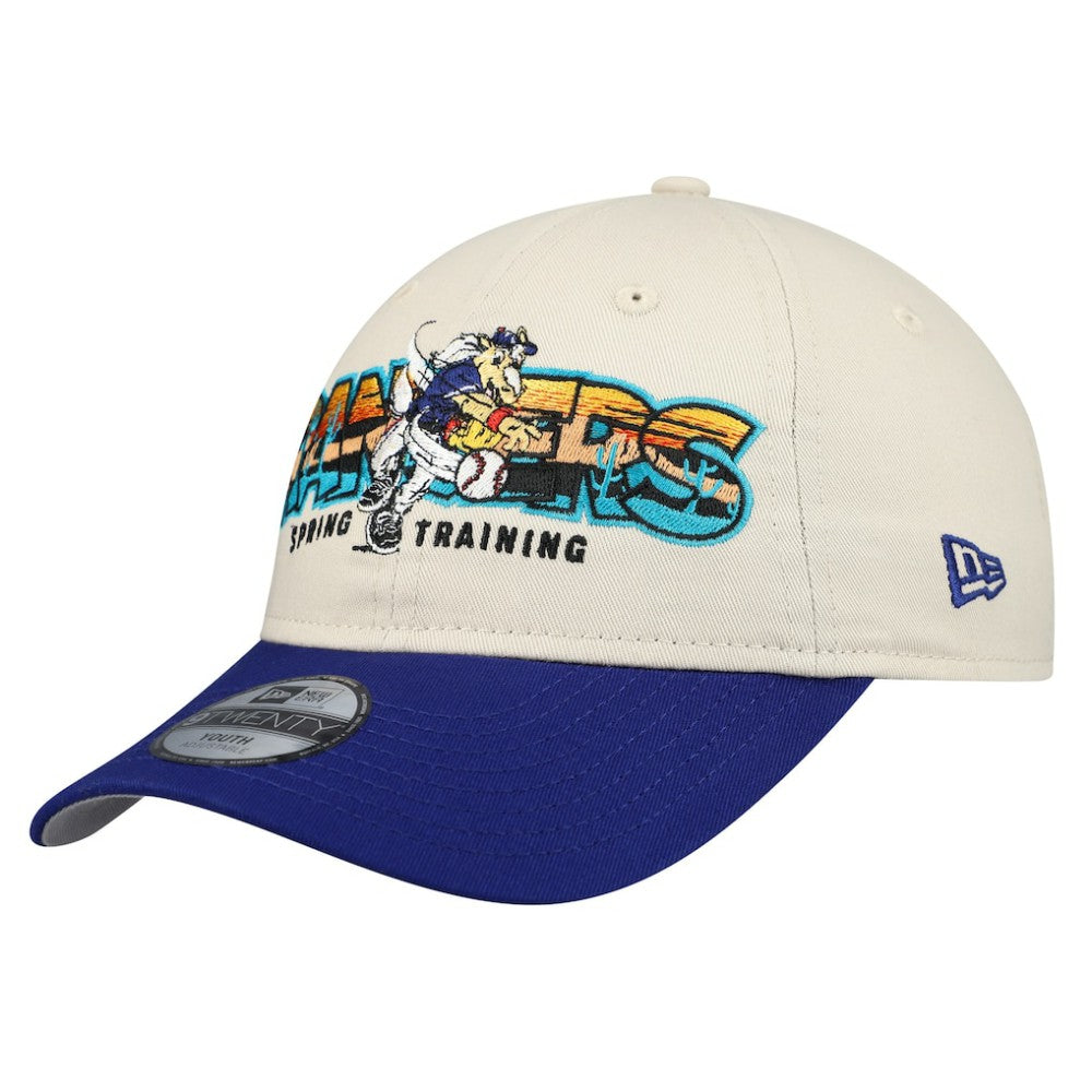 Texas Rangers Youth 2026 Spring Training Fan Pack Batter 9TWENTY Adjustable Hat Stone/Royal