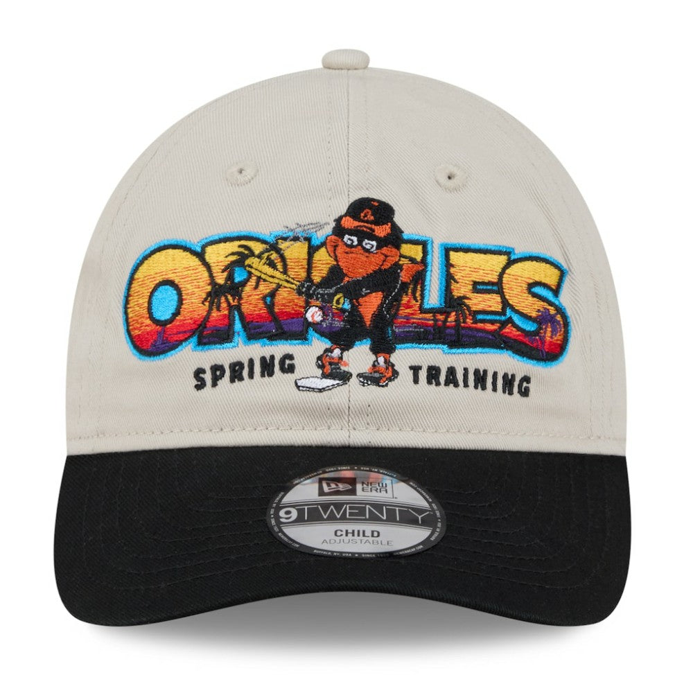 Baltimore Orioles Youth 2026 Spring Training Fan Pack Batter 9TWENTY Adjustable Hat Stone/Black