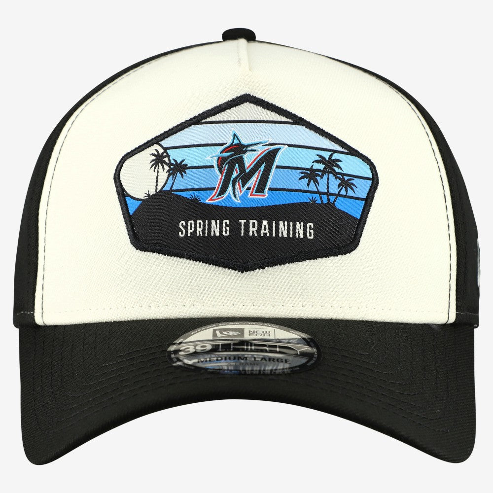Miami Marlins 2026 Spring Training Fan Pack Gradient 39THIRTY Flex Hat Stone