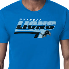 Detroit Lions Starter Logo Push Graphic T-Shirt - Blue for sale