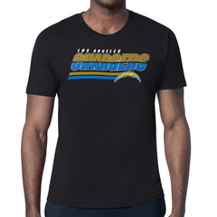 Los Angeles Chargers Starter Logo Push Graphic T-Shirt - Black for sale
