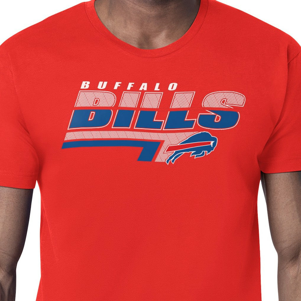 Buffalo Bills Starter Logo Push Graphic T-Shirt - Red sale