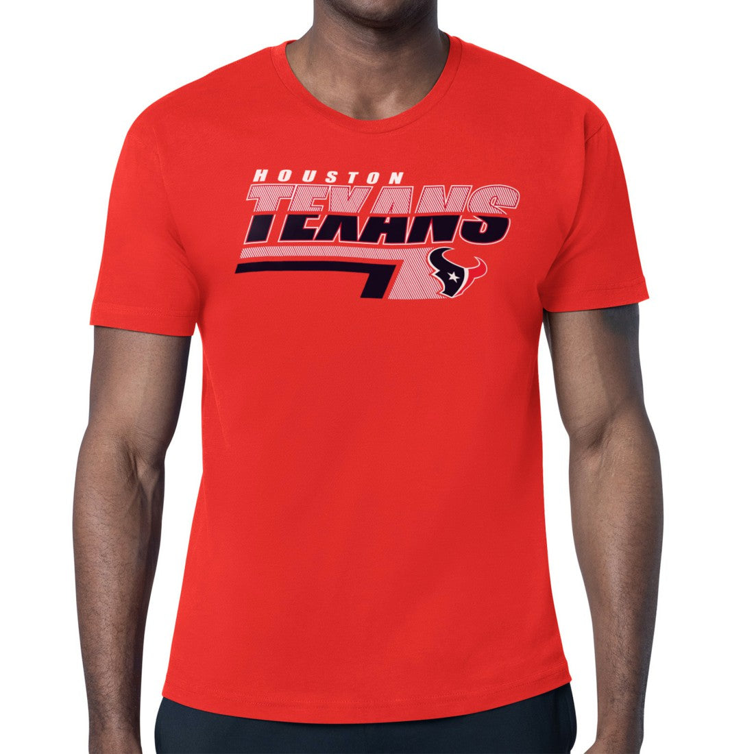 Houston Texans Starter Logo Push Graphic T-Shirt - Red discount
