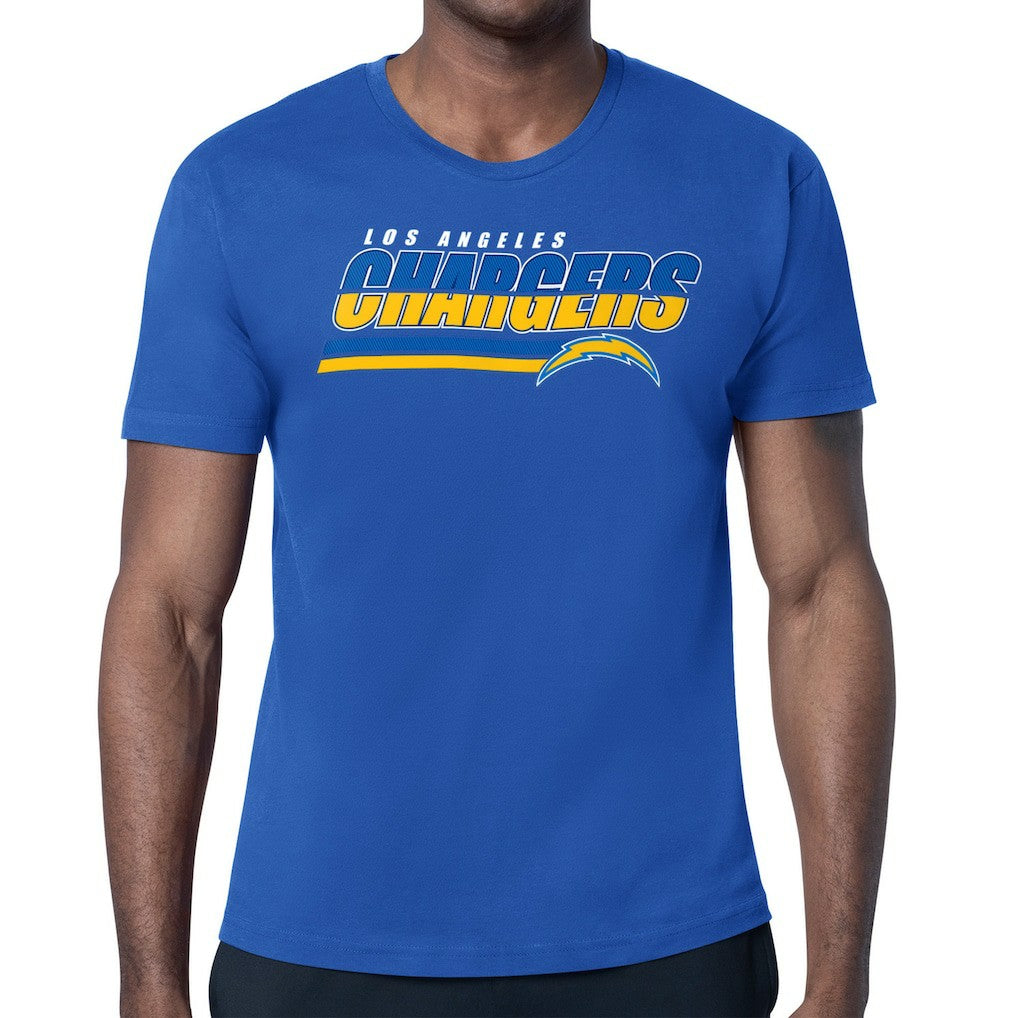 Los Angeles Chargers Starter Logo Push Graphic T-Shirt - Royal on sale