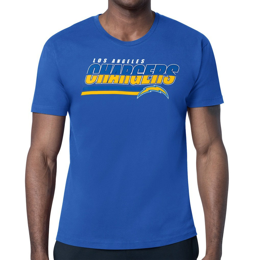 Los Angeles Chargers Starter Logo Push Graphic T-Shirt - Royal on sale