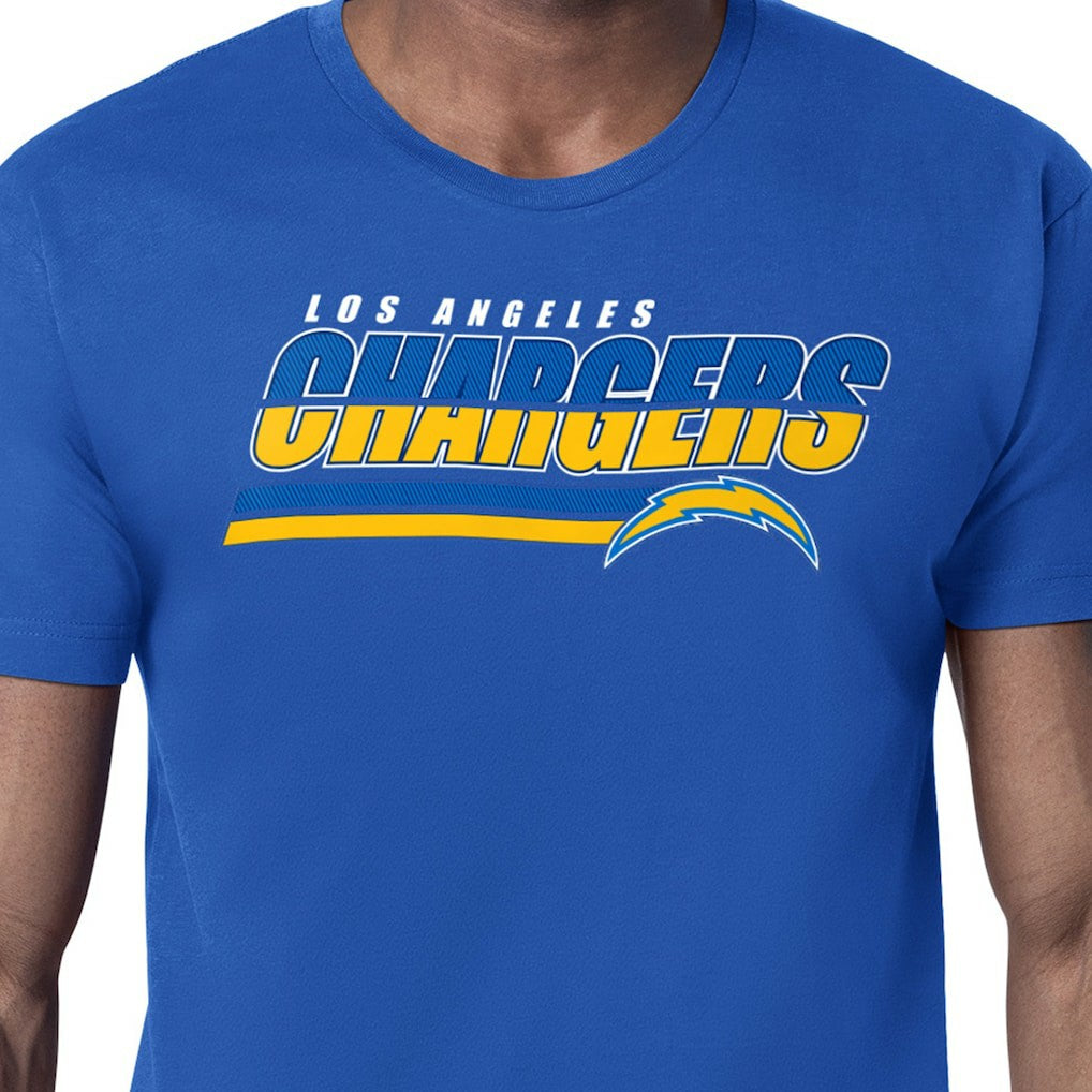 Los Angeles Chargers Starter Logo Push Graphic T-Shirt - Royal on sale